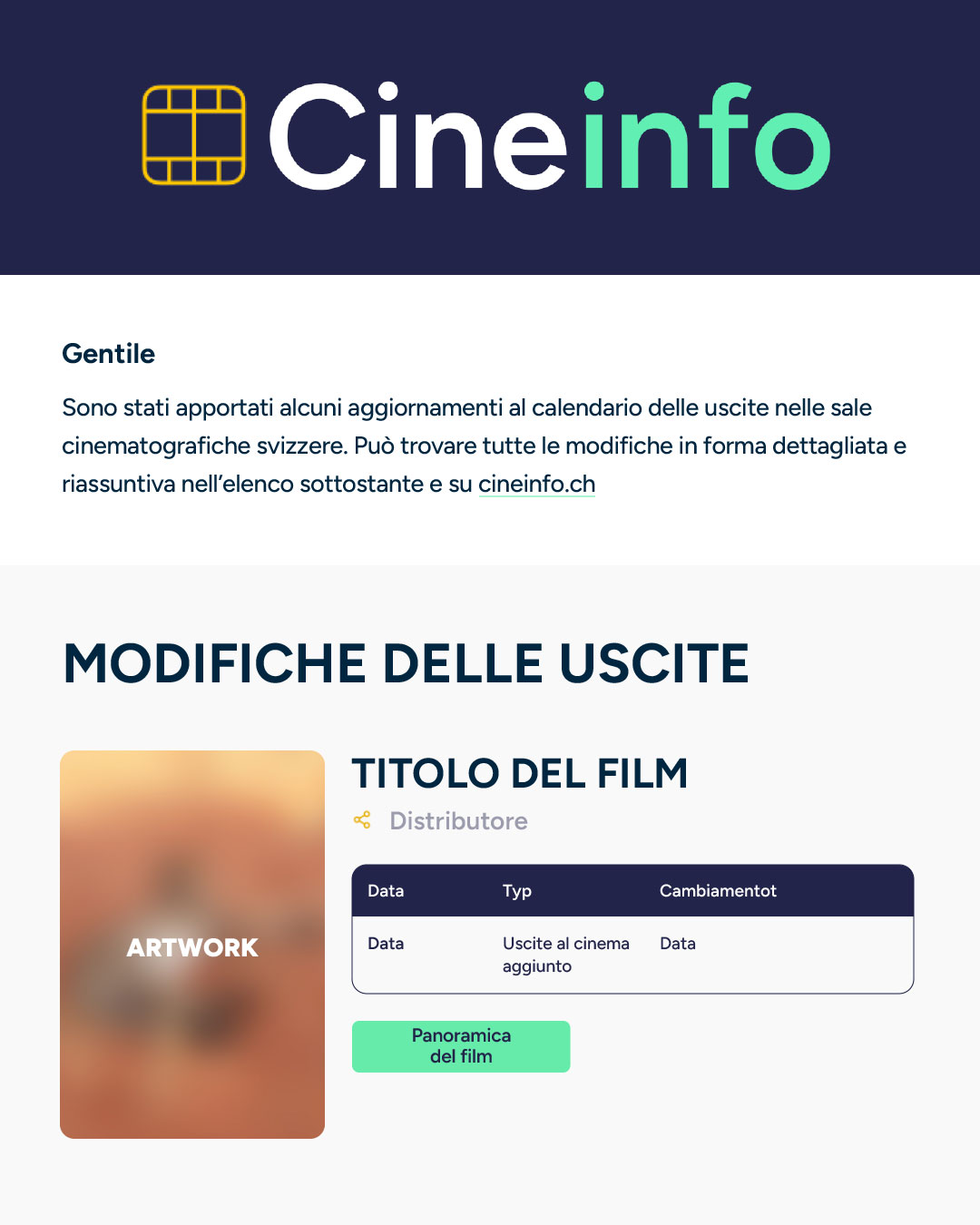 email layout